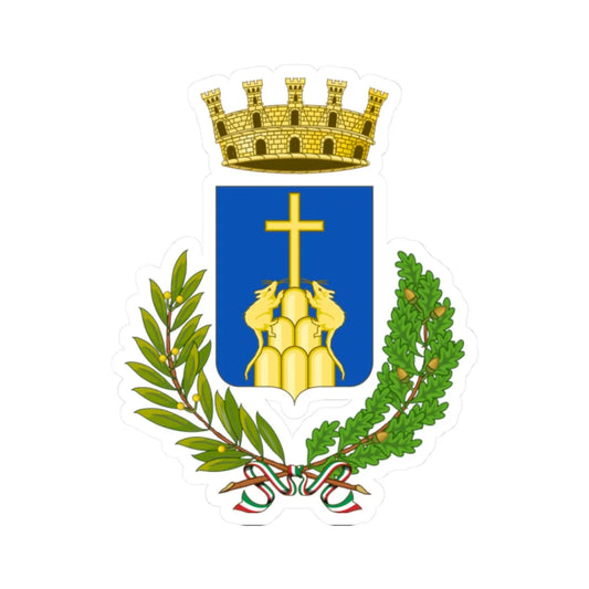 Montopoli in Val dArno-Stemma (Italy) (Coat of Arms) STICKER Vinyl Kiss-Cut Decal 2 Inch White - The Sticker Space