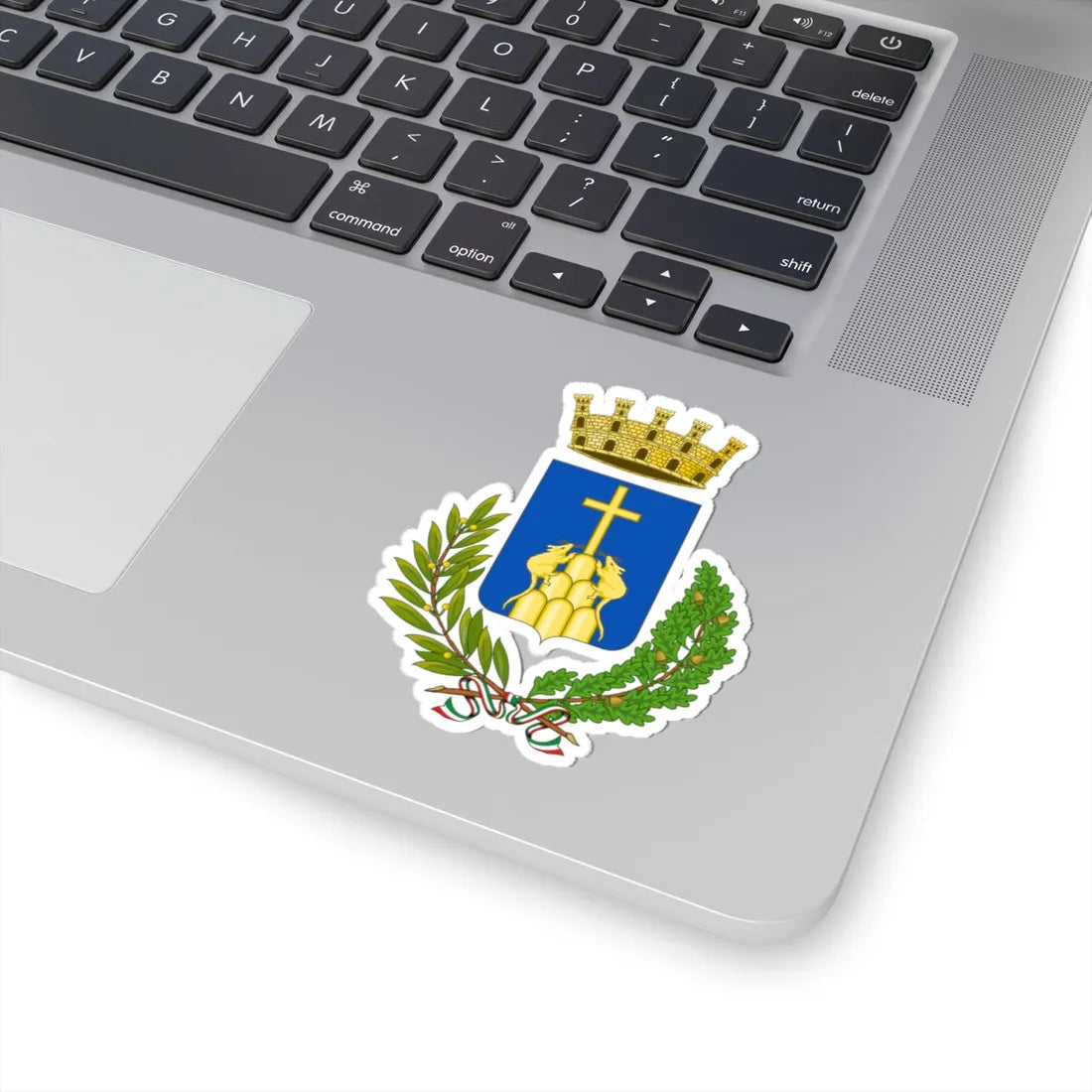 Montopoli in Val dArno-Stemma (Italy) (Coat of Arms) STICKER Vinyl Kiss-Cut Decal - The Sticker Space