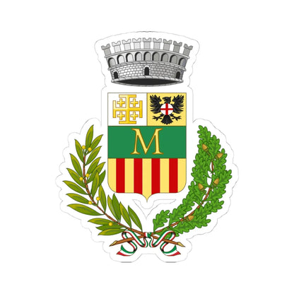 Montresta-Stemma (Italy) (Coat of Arms) STICKER Vinyl Kiss-Cut Decal 4 Inch White - The Sticker Space