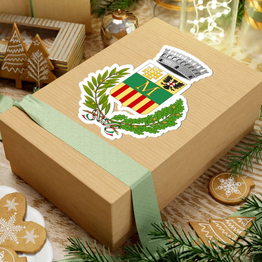 Montresta-Stemma (Italy) (Coat of Arms) STICKER Vinyl Kiss-Cut Decal - The Sticker Space