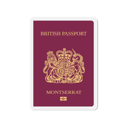 Montserrat Passport - Die-Cut Magnet-3" x 3"-The Sticker Space