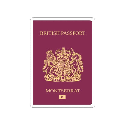 Montserrat Passport STICKER Vinyl Die-Cut Decal 3 Inch - The Sticker Space