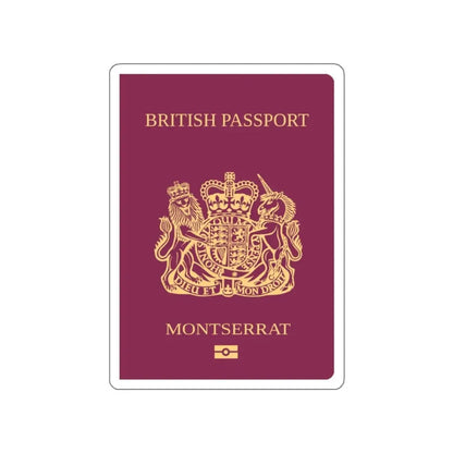 Montserrat Passport STICKER Vinyl Die-Cut Decal - The Sticker Space
