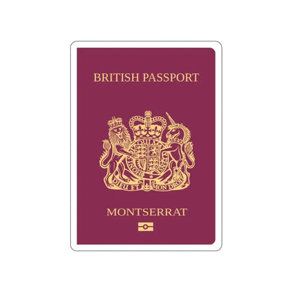 Montserrat Passport STICKER Vinyl Die-Cut Decal - The Sticker Space