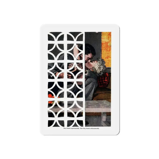 Monument to Love, Cosmopolitan, September 1959 (Magazine Illustration) Refrigerator Magnet 6 Inch - The Sticker Space