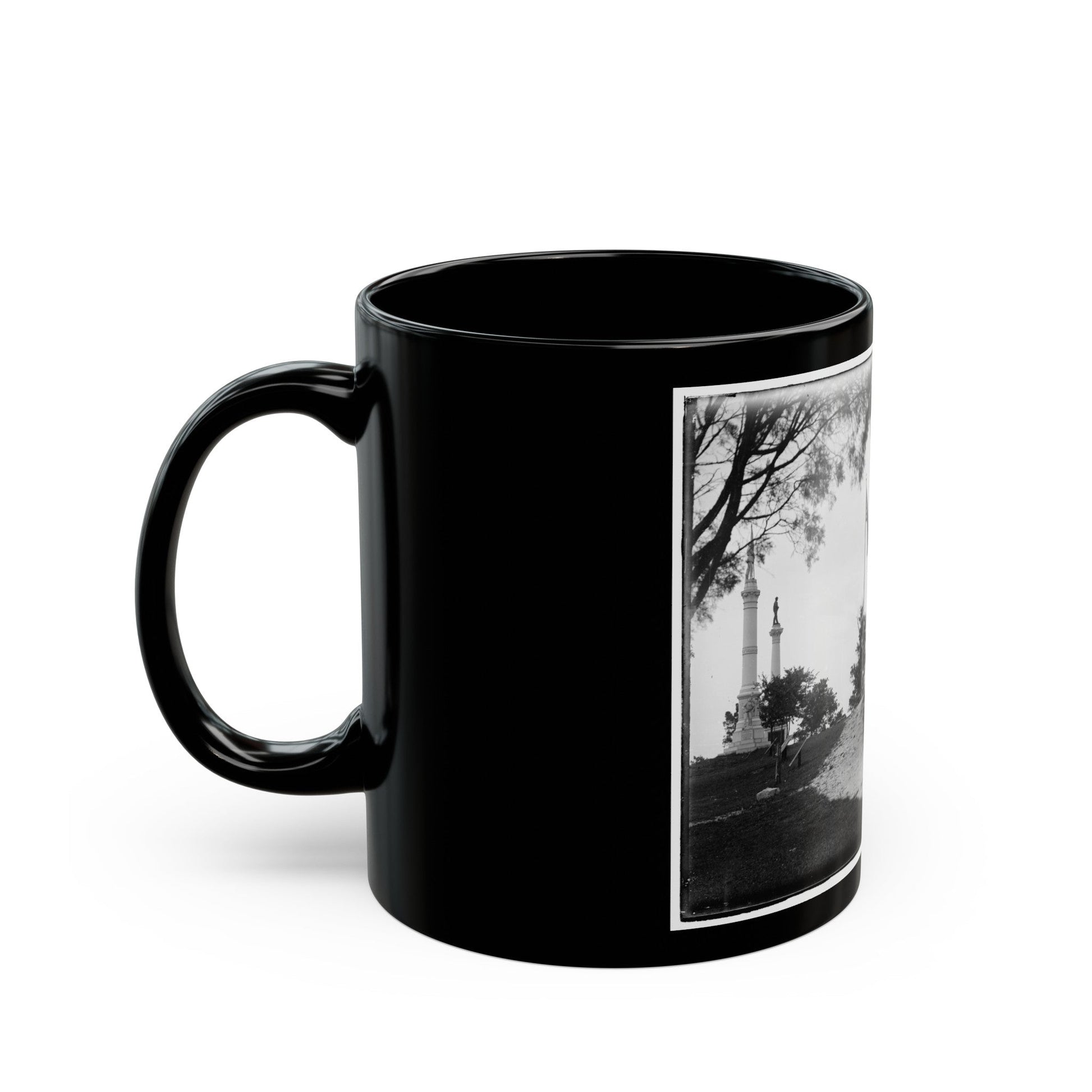 Monuments At Chickamauga And Chattanooga National Military Park, Tennessee And Georgia (U.S. Civil War) Black Coffee Mug-The Sticker Space