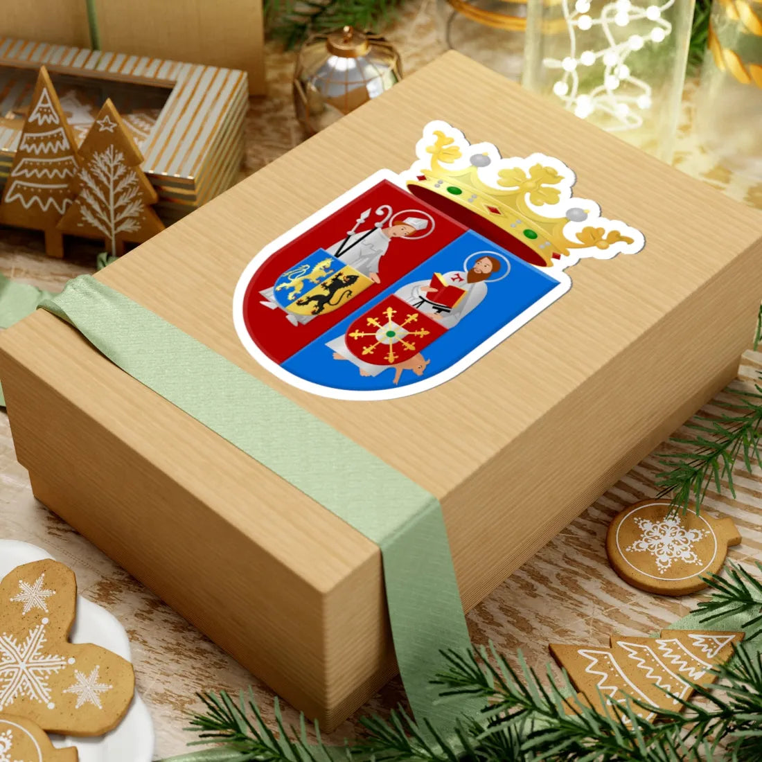 Mook en Middelaar wapen 1990 (Netherlands) (Coat of Arms) STICKER Vinyl Kiss-Cut Decal - The Sticker Space