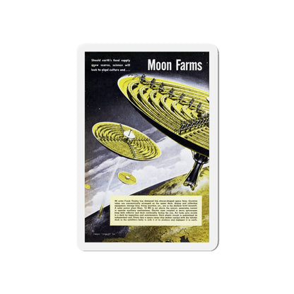 Moon Farms, 1954 (Magazine Illustration) Refrigerator Magnet-5" x 5"-The Sticker Space