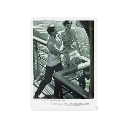 Moon Madness, Redbook, April 1934 (Magazine Illustration) Refrigerator Magnet 2 Inch - The Sticker Space