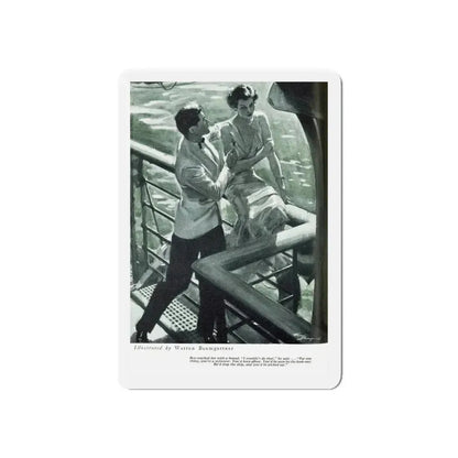 Moon Madness, Redbook, April 1934 (Magazine Illustration) Refrigerator Magnet 6 Inch - The Sticker Space