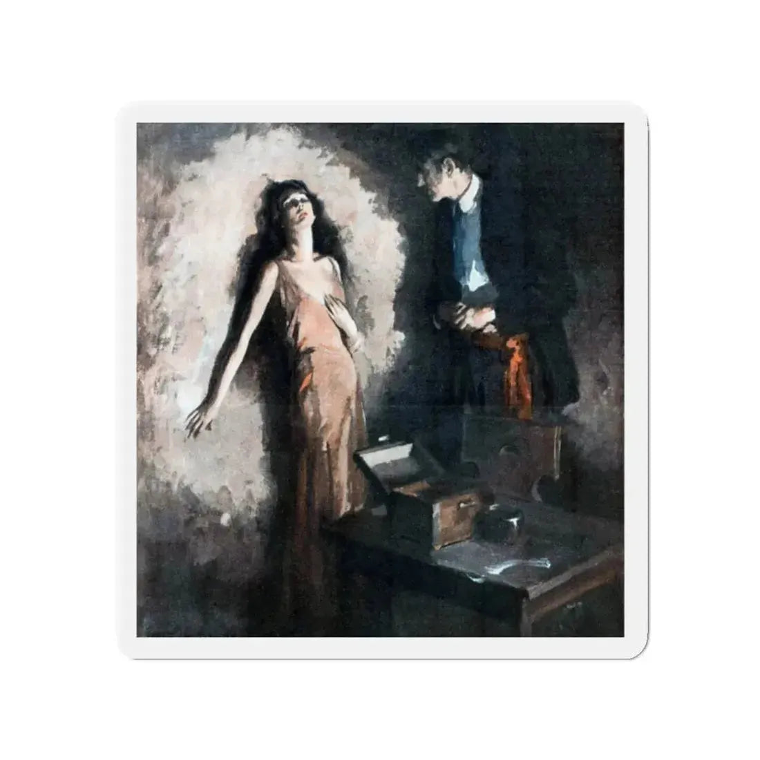 Moon of Delight (Pt. 1-1), McCall's, August 1930 (Magazine Illustration) Refrigerator Magnet 2 Inch - The Sticker Space