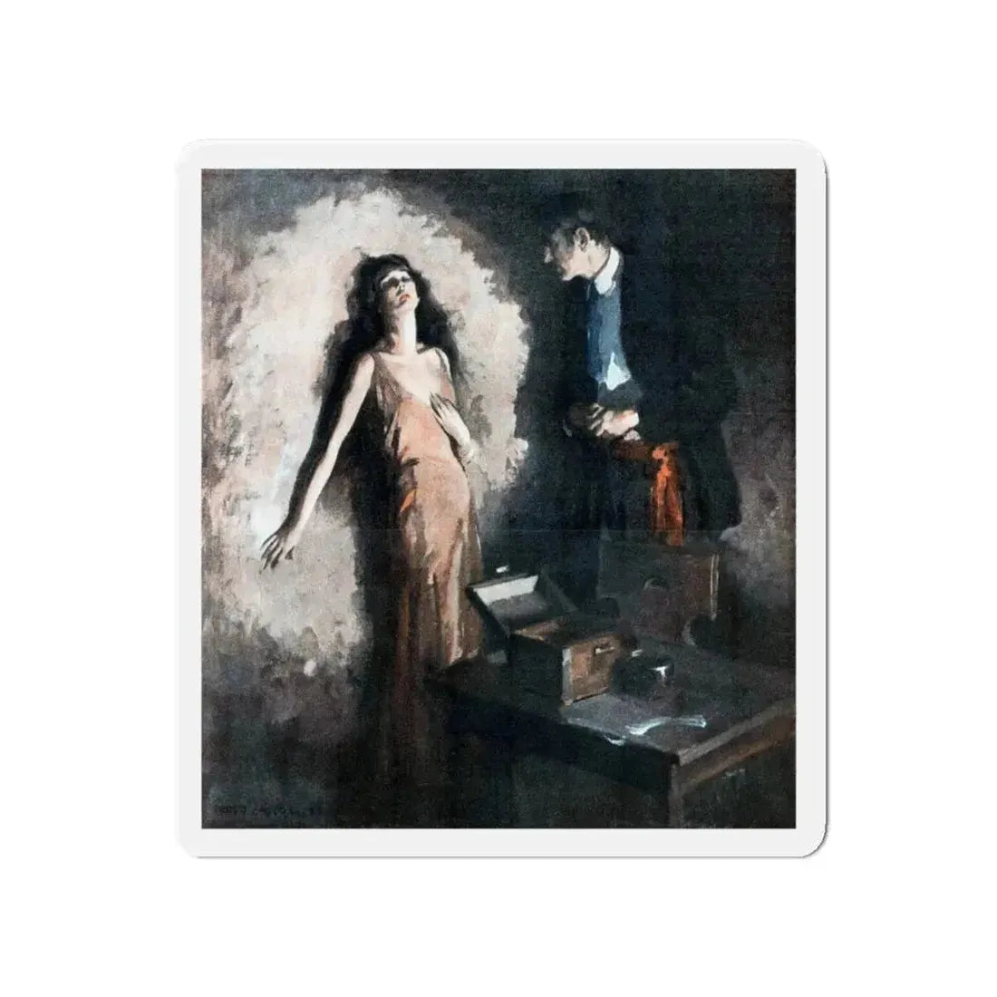 Moon of Delight (Pt. 1-1), McCall's, August 1930 (Magazine Illustration) Refrigerator Magnet 4 Inch - The Sticker Space