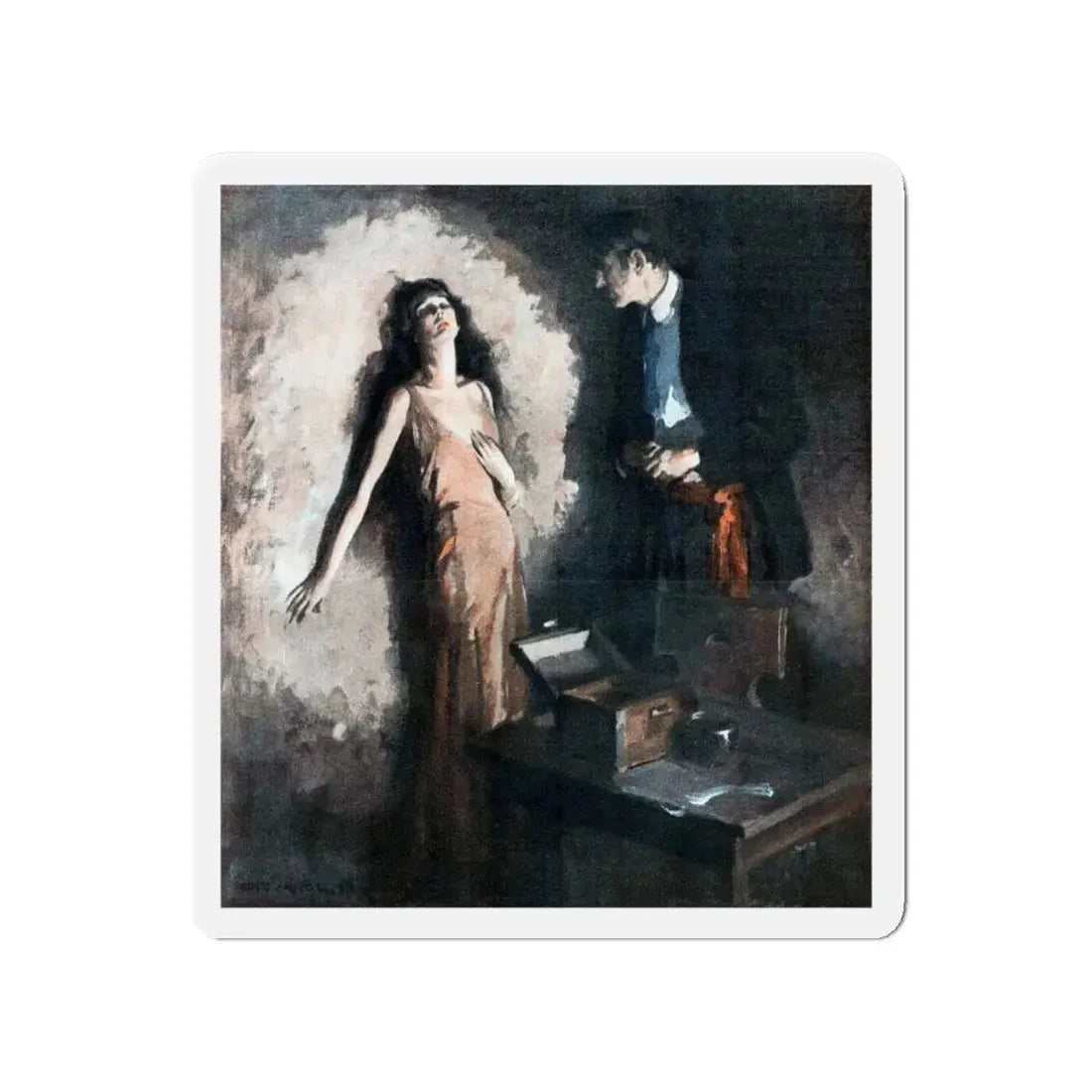 Moon of Delight (Pt. 1-1), McCall's, August 1930 (Magazine Illustration) Refrigerator Magnet - The Sticker Space