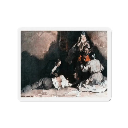 Moon of Delight (Pt. 1-2), McCall's, August 1930 (Magazine Illustration) Refrigerator Magnet 2 Inch - The Sticker Space