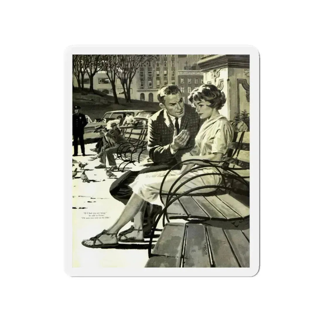 Moon Pilot, Saturday Evening Post, March 26, 1960 (Magazine Illustration) Refrigerator Magnet 4 Inch Die-Cut - The Sticker Space