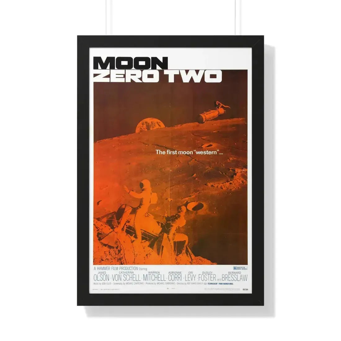 MOON ZERO TWO 1969 - Framed Movie Poster - The Sticker Space
