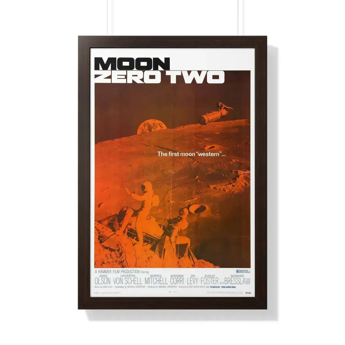 MOON ZERO TWO 1969 - Framed Movie Poster - The Sticker Space