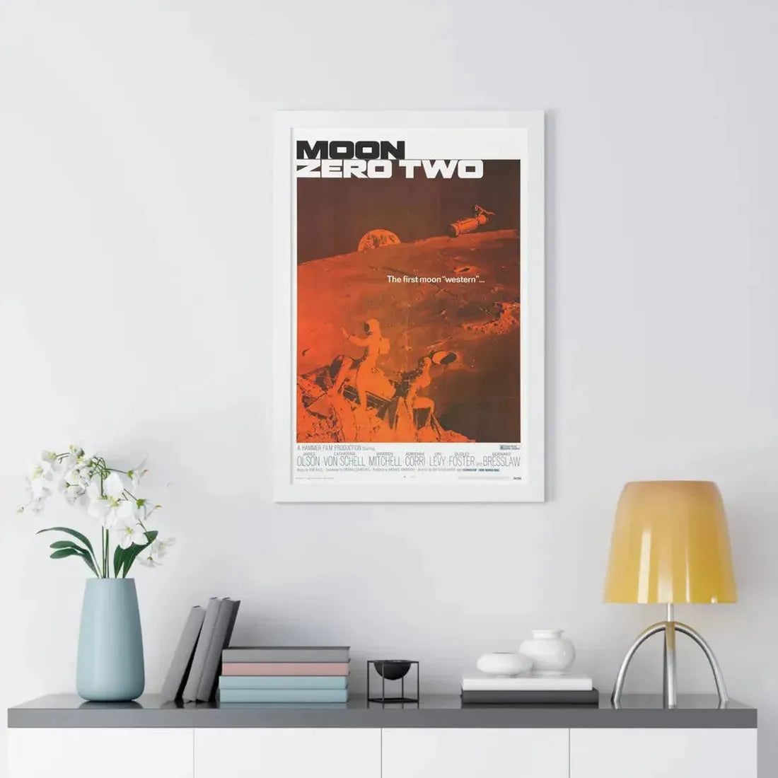 MOON ZERO TWO 1969 - Framed Movie Poster - The Sticker Space
