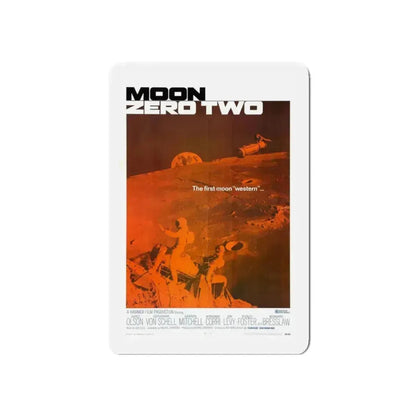 MOON ZERO TWO 1969 Movie Poster - Refrigerator Magnet 3 Inch Die-Cut - The Sticker Space