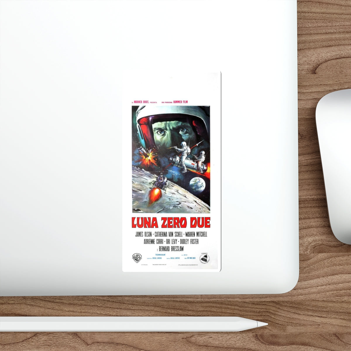 MOON ZERO TWO (ITALIAN) 1969 Movie Poster STICKER Vinyl Die-Cut Decal-The Sticker Space