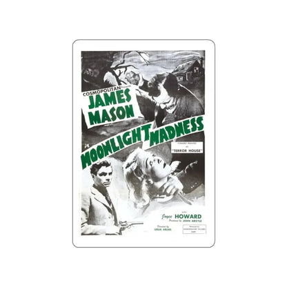 MOONLIGHT MADNESS (THE NIGHT HAS EYES, TERROR HOUSE) 1942 Movie Poster STICKER Vinyl Die-Cut Decal - The Sticker Space