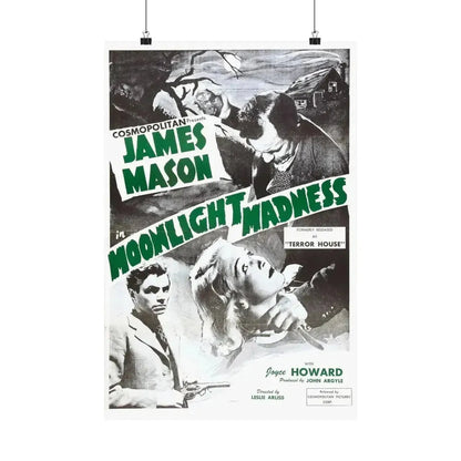 MOONLIGHT MADNESS (THE NIGHT HAS EYES, TERROR HOUSE) 1942 - Paper Movie Poster 16″ x 24″ Matte - The Sticker Space