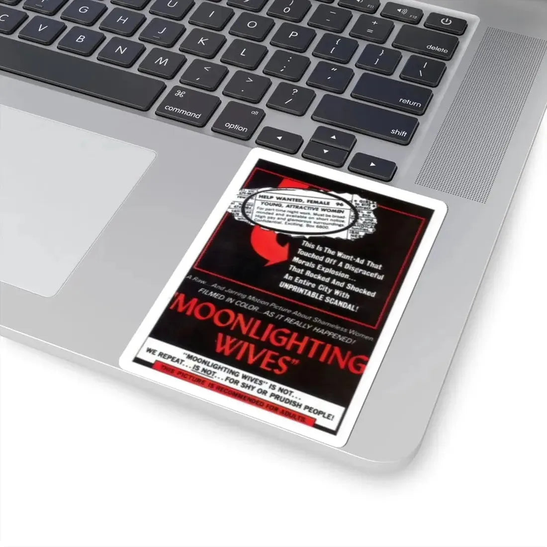 MOONLIGHTING WIVES 1966 Movie Poster - STICKER Vinyl Kiss-Cut Decal - The Sticker Space