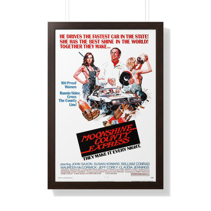 MOONSHINE COUNTY EXPRESS 1977 - Framed Movie Poster-20" x 30"-The Sticker Space