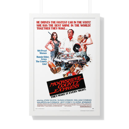 MOONSHINE COUNTY EXPRESS 1977 - Framed Movie Poster-20" x 30"-The Sticker Space