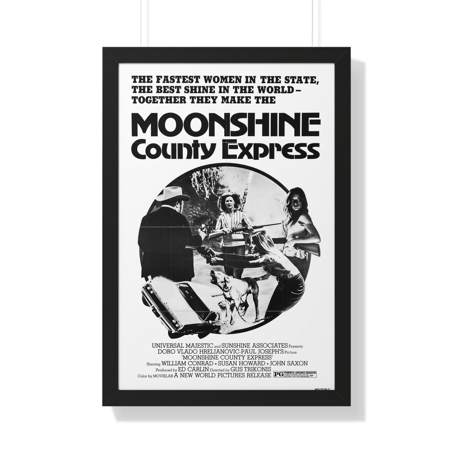 MOONSHINE COUNTY EXPRESS (2) 1977 - Framed Movie Poster-20" x 30"-The Sticker Space