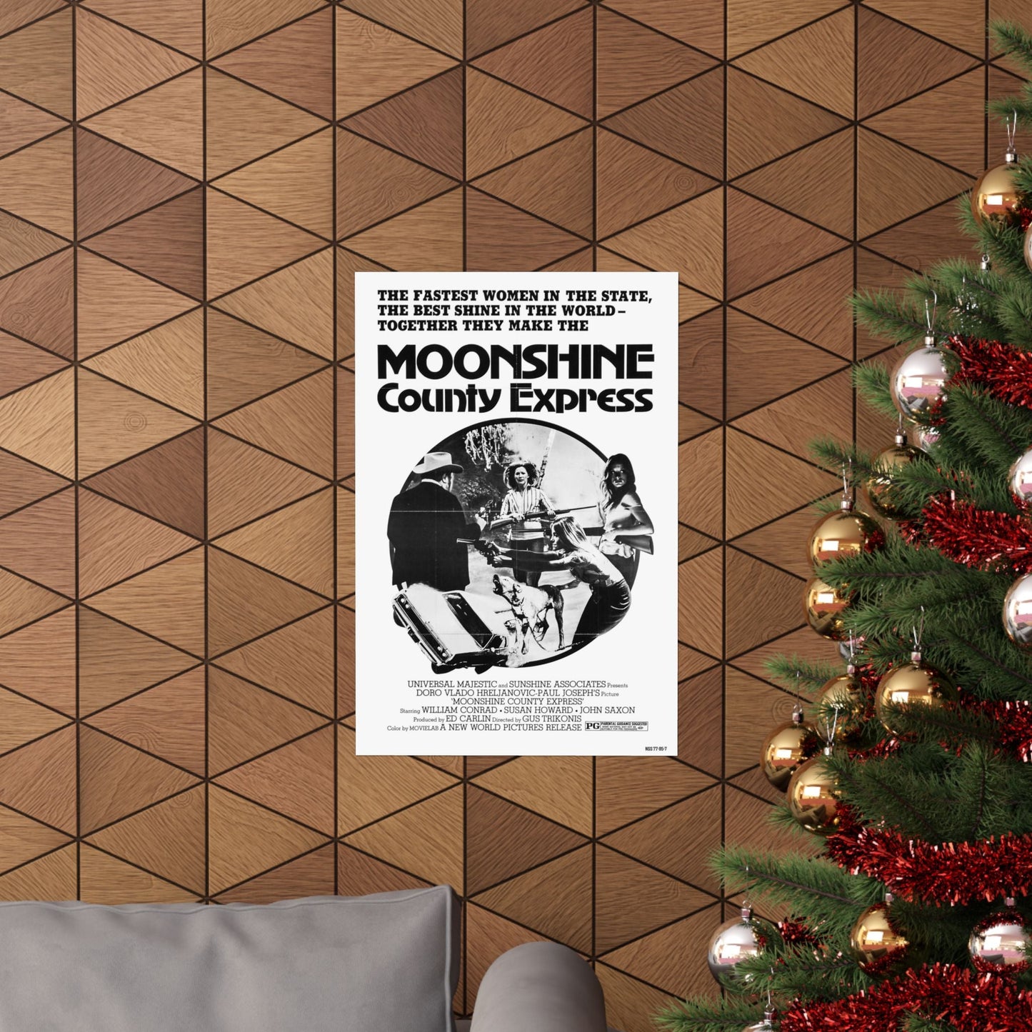 MOONSHINE COUNTY EXPRESS (2) 1977 - Paper Movie Poster-The Sticker Space