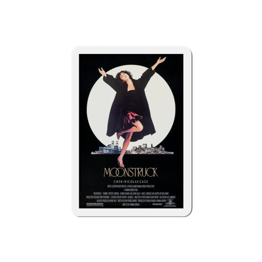 Moonstruck 1987 Movie Poster Die-Cut Magnet-2" x 2"-The Sticker Space