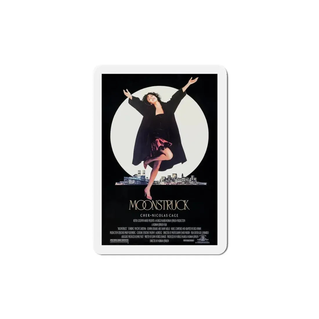 Moonstruck 1987 Movie Poster Refrigerator Magnet 5 Inch - The Sticker Space