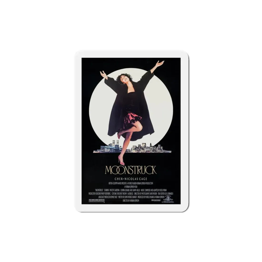 Moonstruck 1987 Movie Poster Refrigerator Magnet - The Sticker Space