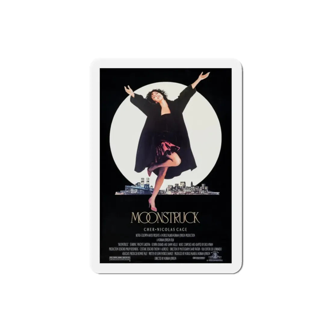 Moonstruck 1987 Movie Poster Refrigerator Magnet - The Sticker Space