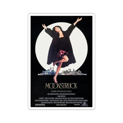 Moonstruck 1987 Movie Poster - STICKER Vinyl Kiss-Cut Decal 6 Inch White - The Sticker Space