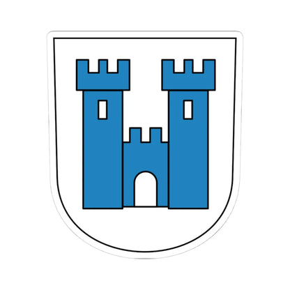 Moosburg coat of arms (Switzerland) (Coat of Arms) STICKER Vinyl Kiss-Cut Decal 4 Inch White - The Sticker Space