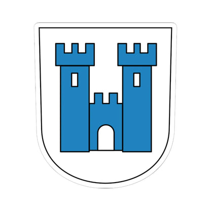 Moosburg coat of arms (Switzerland) (Coat of Arms) STICKER Vinyl Kiss-Cut Decal 6 Inch White - The Sticker Space