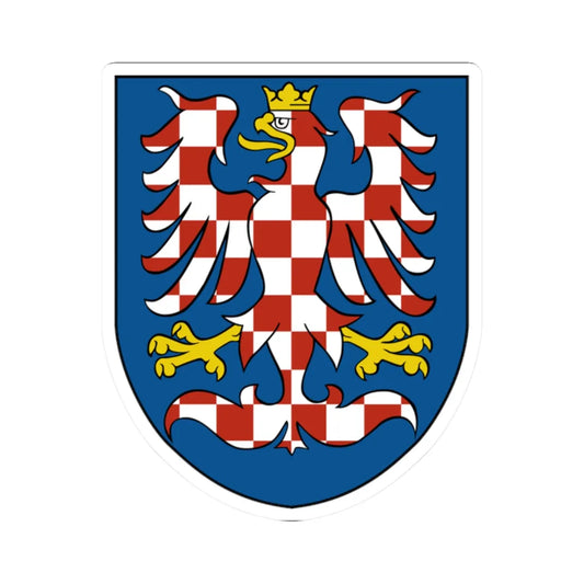 Moravia (Czech Republic) (Coat of Arms) STICKER Vinyl Kiss-Cut Decal 2 Inch White - The Sticker Space