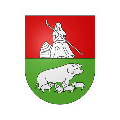 Morcote-coat of arms (Switzerland) (Coat of Arms) STICKER Vinyl Kiss-Cut Decal 2 Inch White - The Sticker Space