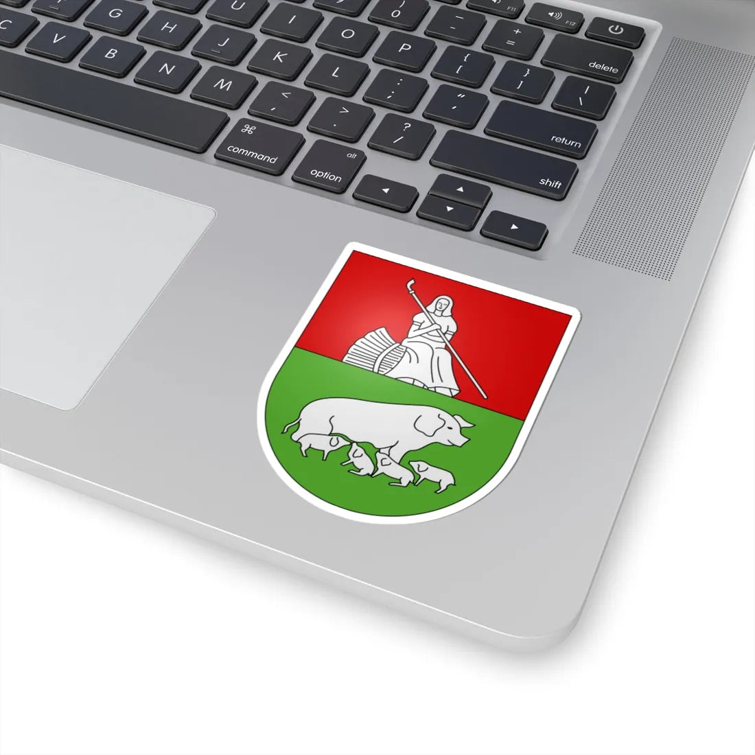 Morcote-coat of arms (Switzerland) (Coat of Arms) STICKER Vinyl Kiss-Cut Decal - The Sticker Space