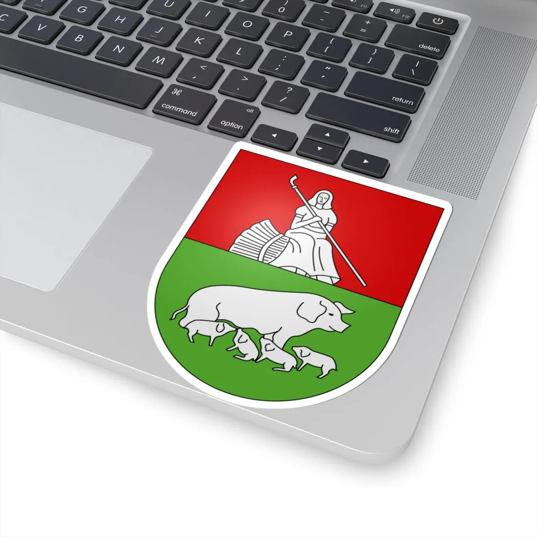 Morcote-coat of arms (Switzerland) (Coat of Arms) STICKER Vinyl Kiss-Cut Decal - The Sticker Space