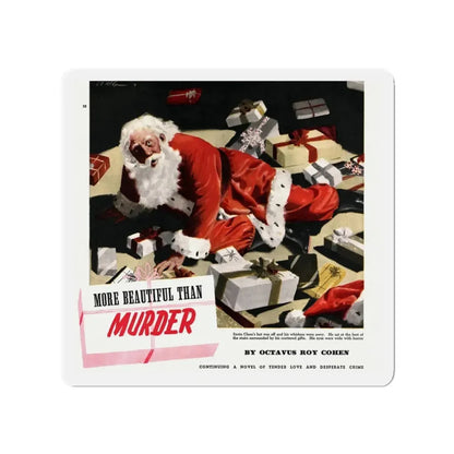 More Beautiful Than Murder, part 4, Collier's, July 31, 1948 (Magazine Illustration) Refrigerator Magnet - The Sticker Space