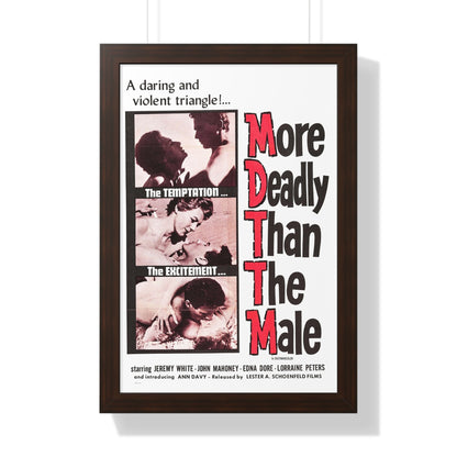 MORE DEADLY THAN THE MALE 1959 - Framed Movie Poster-16″ x 24″-The Sticker Space