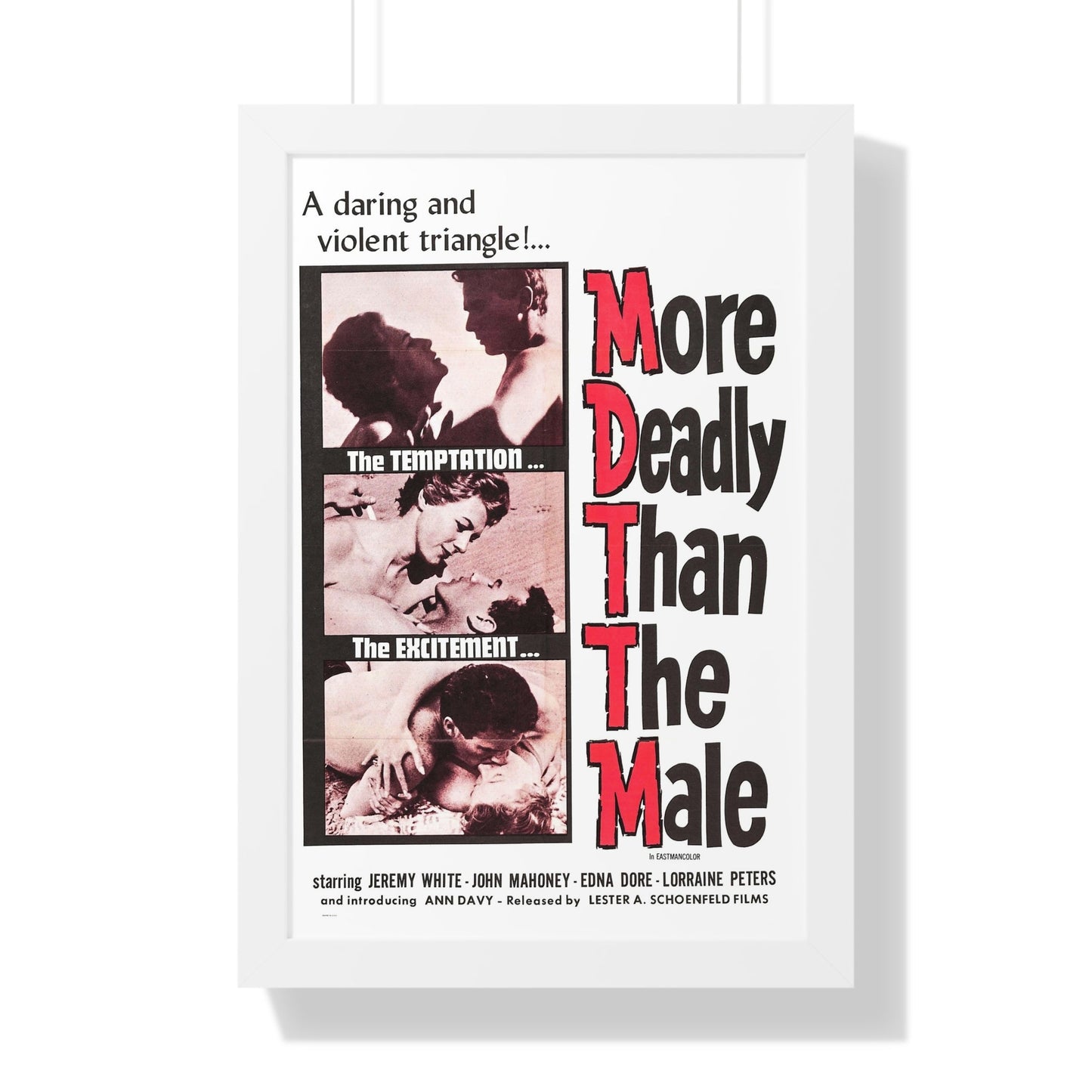 MORE DEADLY THAN THE MALE 1959 - Framed Movie Poster-16″ x 24″-The Sticker Space