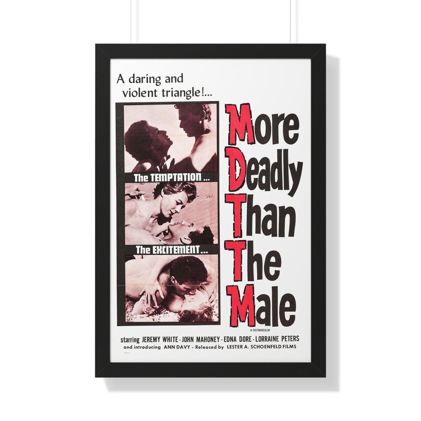 MORE DEADLY THAN THE MALE 1959 - Framed Movie Poster-20" x 30"-The Sticker Space