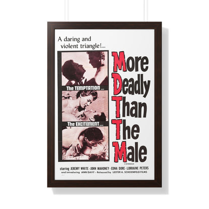 MORE DEADLY THAN THE MALE 1959 - Framed Movie Poster-20" x 30"-The Sticker Space