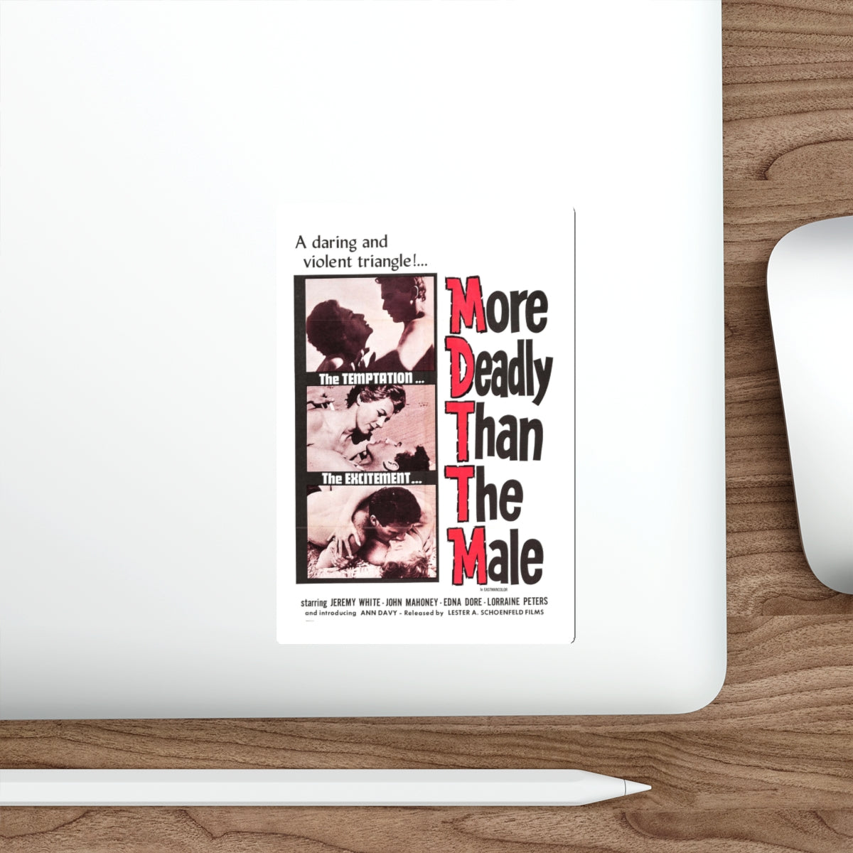 MORE DEADLY THAN THE MALE 1959 Movie Poster STICKER Vinyl Die-Cut Decal-The Sticker Space