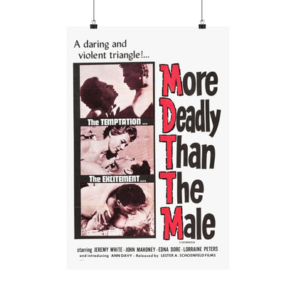 MORE DEADLY THAN THE MALE 1959 - Paper Movie Poster-16″ x 24″-The Sticker Space