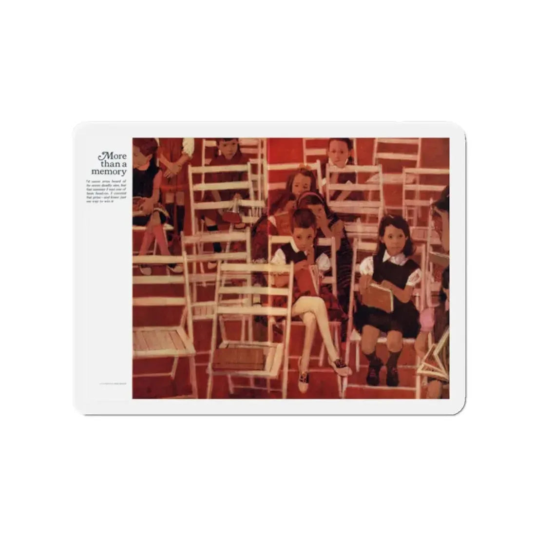 More Than a Memory, Redbook, June 1964 (Magazine Illustration) Refrigerator Magnet - The Sticker Space